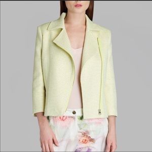 Lime- Green cropped Jacket